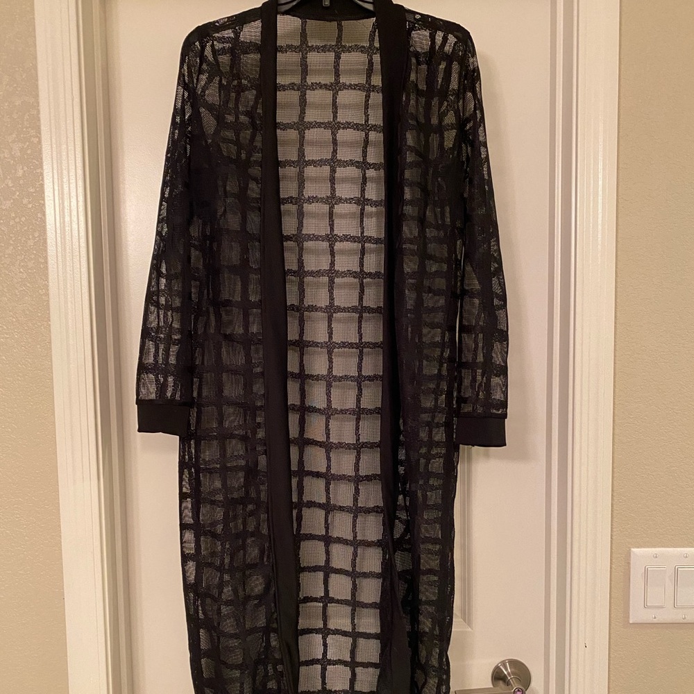 Black Mesh Duster